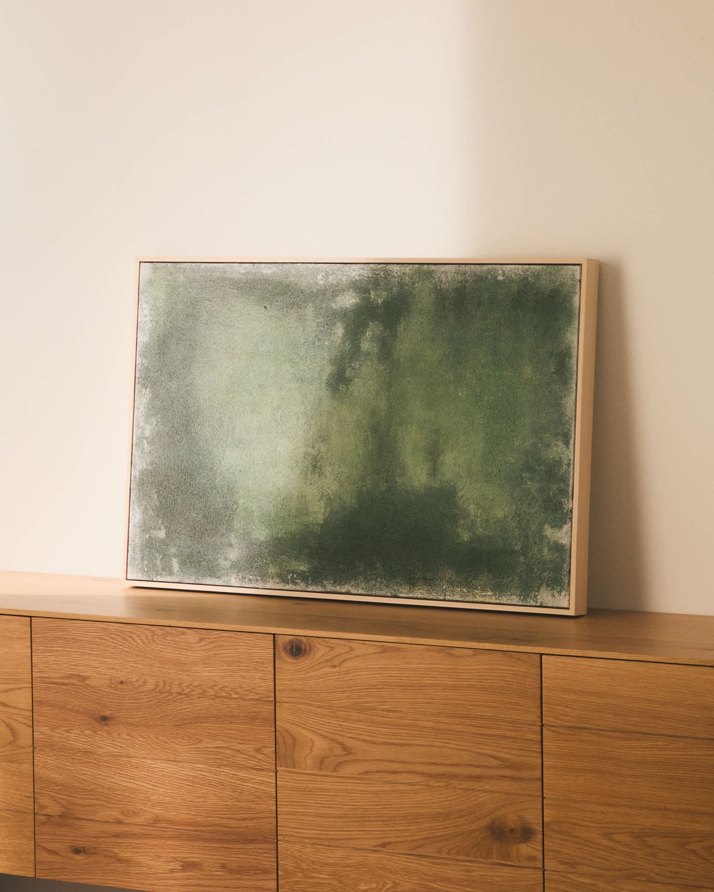 Quadro astratto Selnar verde 60 x 90 cm