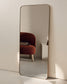 Specchio Marco in metallo dorato 80 x 180 cm