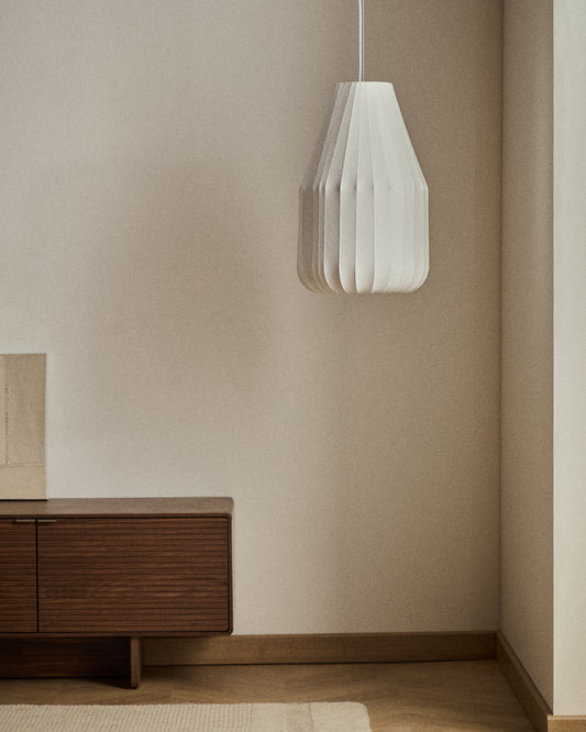 Lampada da soffitto Somar in fibre sintetiche e aste d'acciaio Ø 30 cm