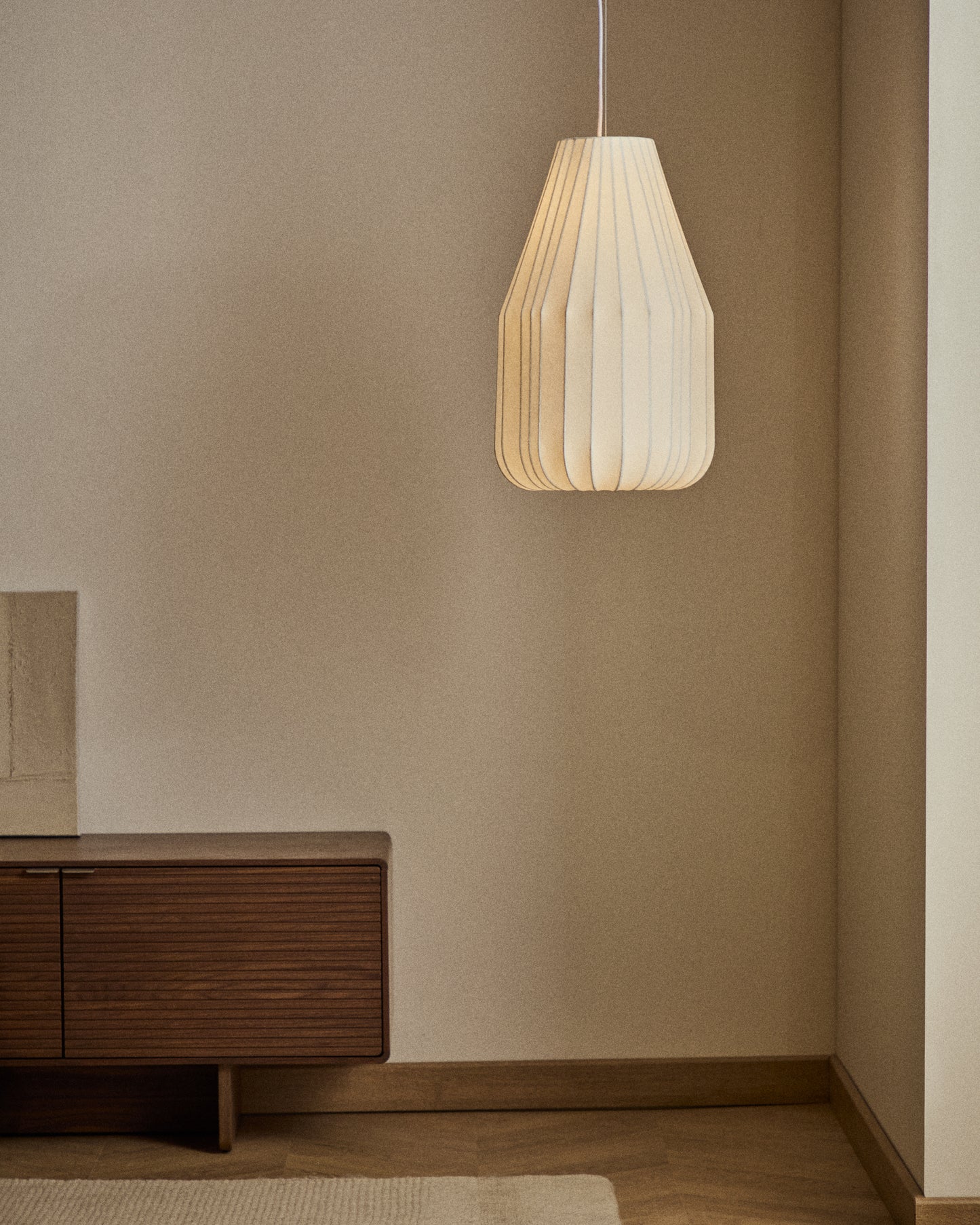 Lampada da soffitto Somar in fibre sintetiche e aste d'acciaio Ø 30 cm