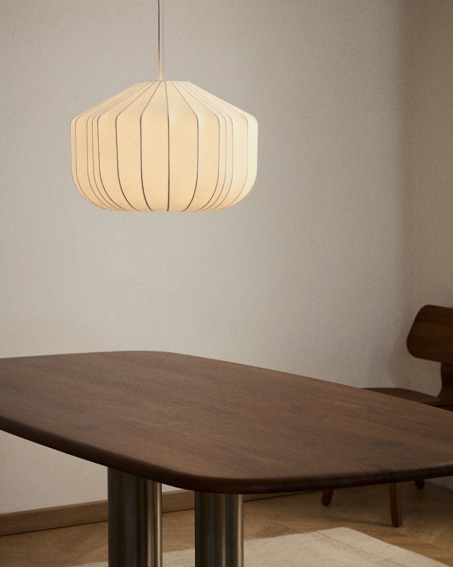 Lampada da soffitto Somar in fibre sintetiche e aste d'acciaio Ø 51 cm
