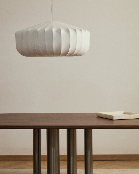 Lampada da soffitto Somar in fibre sintetiche e aste d'acciaio Ø 76 cm
