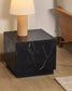 Tavolino da appoggio Sorein in marmo nero 50 x 50 cm