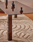 Tavolo Adularia in vetro temperato marrone 160 x 90 cm