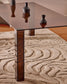 Tavolo Adularia in vetro temperato marrone 160 x 90 cm