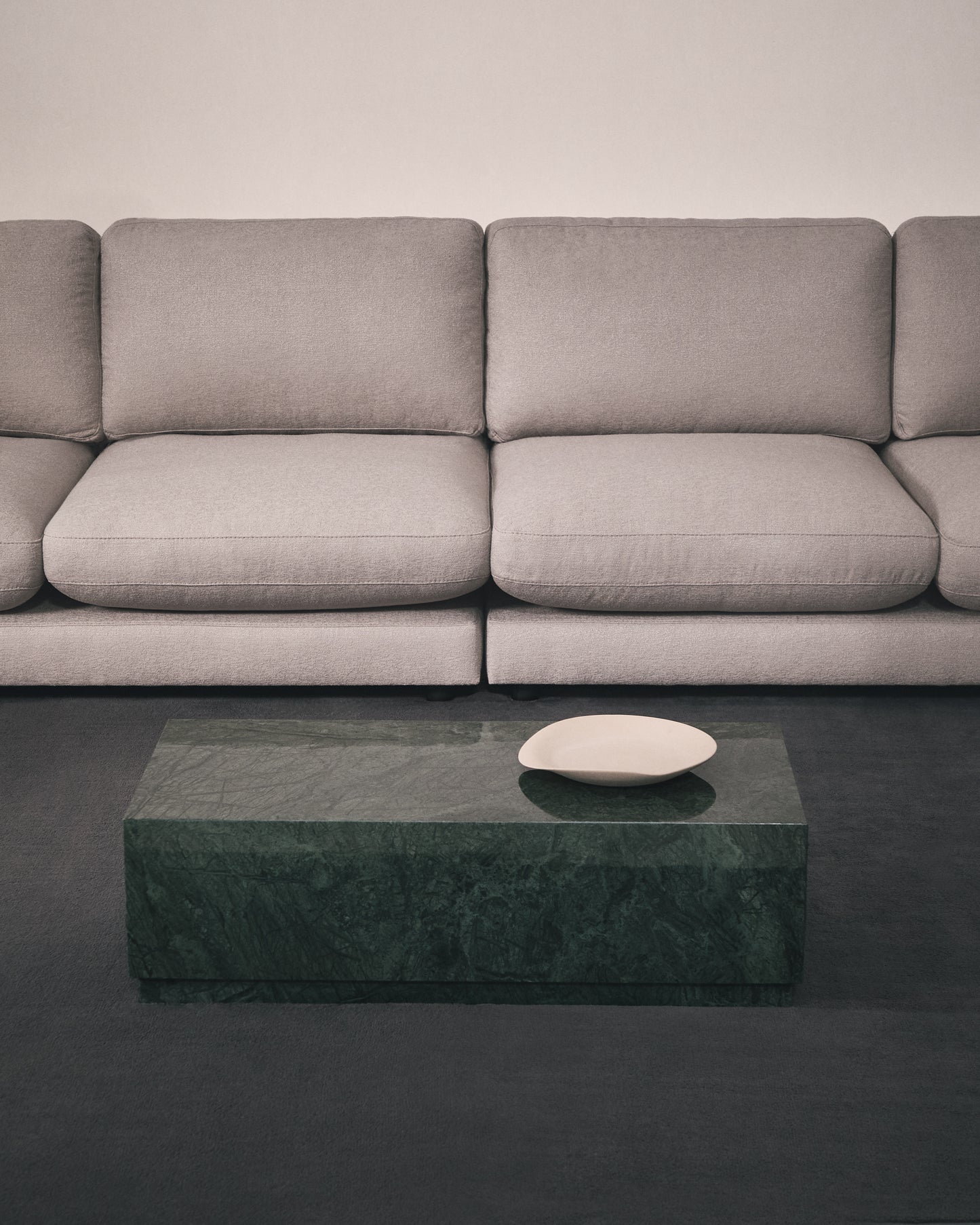 Tavolino da salotto Sorein in marmo verde 100 x 50 cm