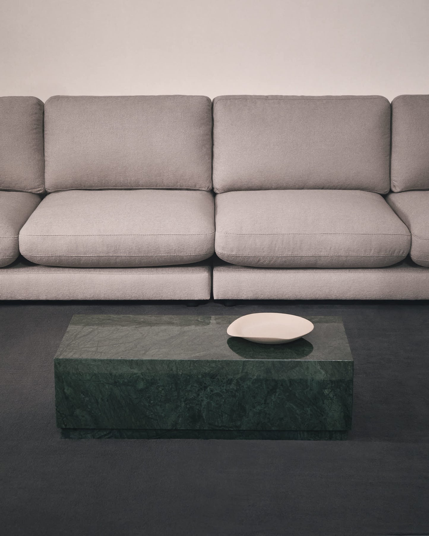 Tavolino da salotto Sorein in marmo verde 100 x 50 cm