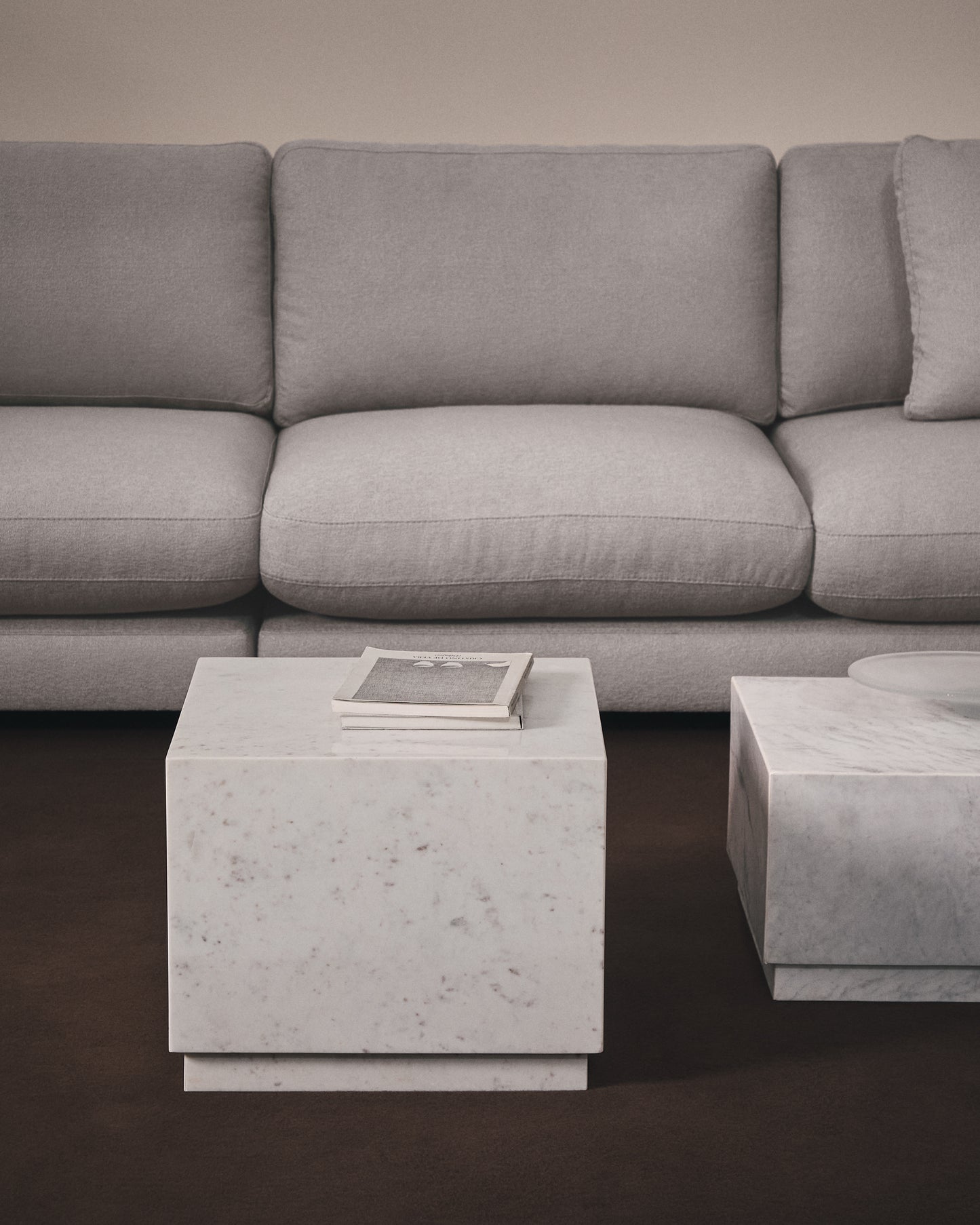 Tavolino da appoggio Sorein in marmo bianco 40 x 40 cm