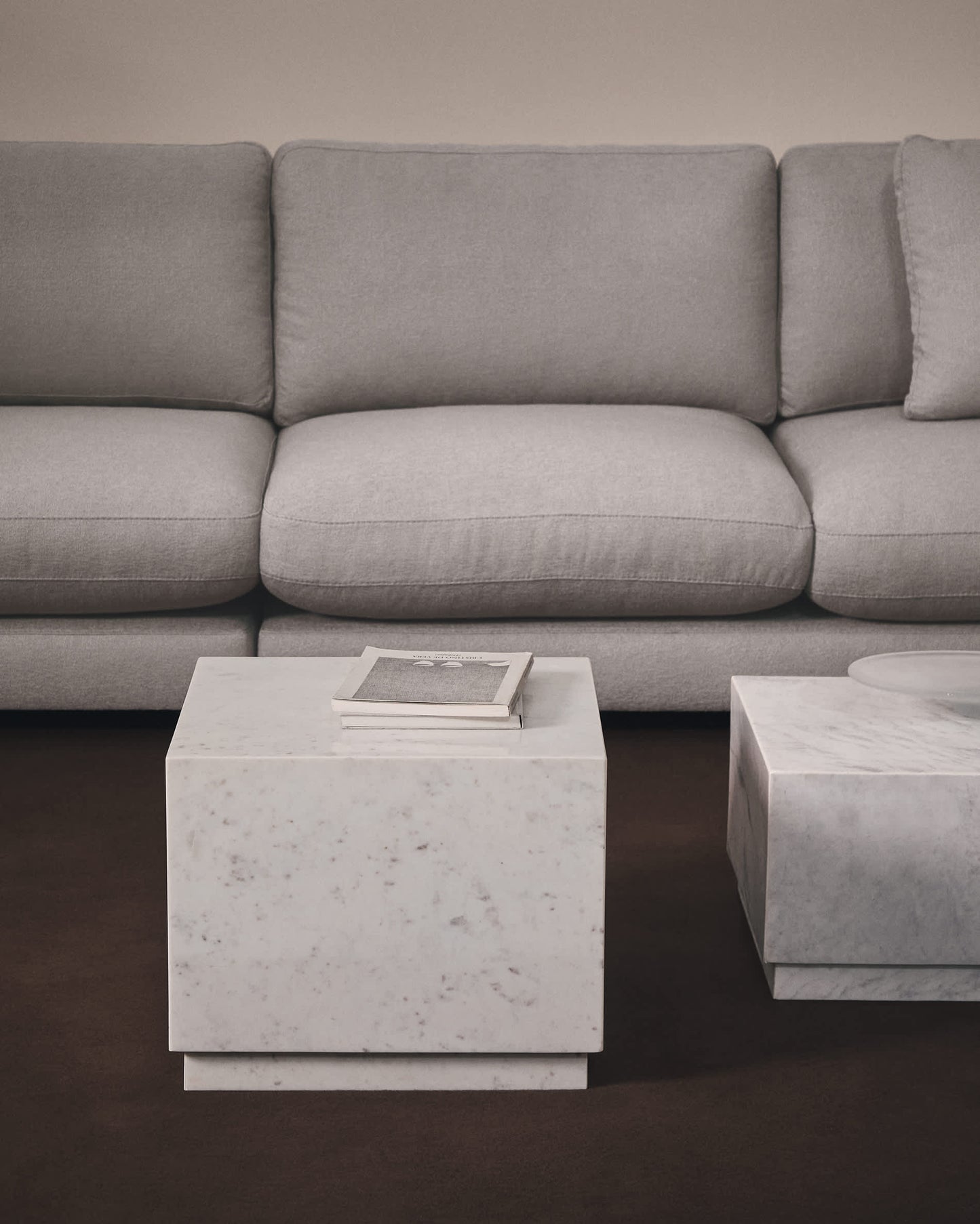 Tavolino da appoggio Sorein in marmo bianco 40 x 40 cm