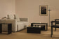 Tavolo d’appoggio Litto MDF laccato nero 55 x 40 cm