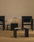 Tavolo d’appoggio Litto MDF laccato nero 55 x 40 cm