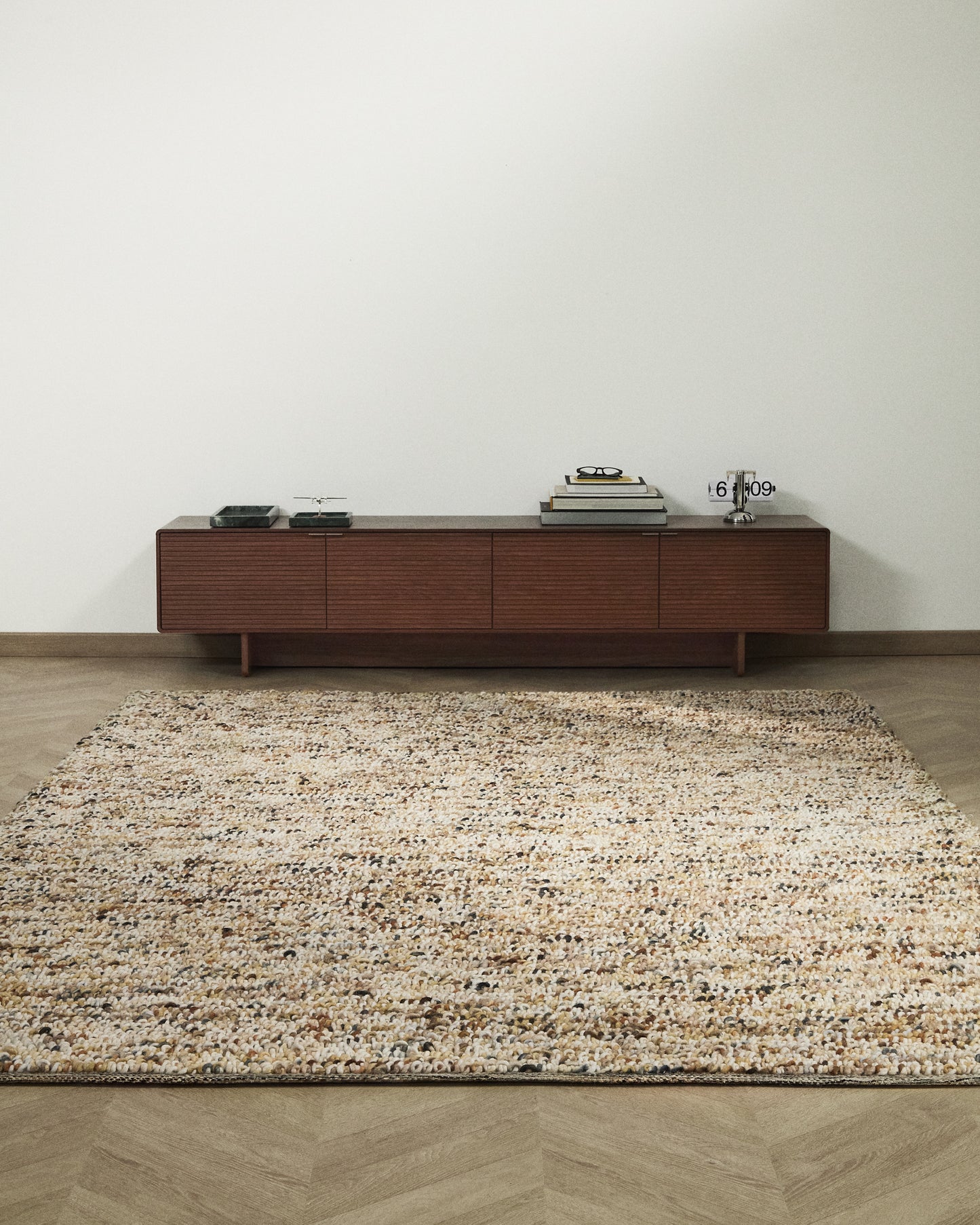 Tappeto Elanis in lana bouclé multicolore 160 x 230 cm