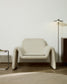 Poltrona Melvia in ciniglia beige