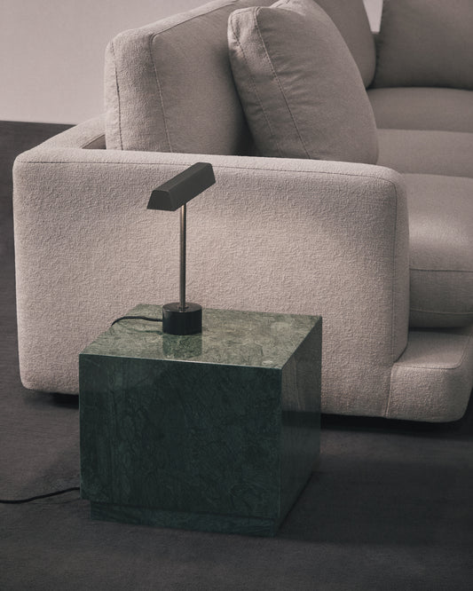 Tavolino da appoggio Sorein in marmo verde 40 x 40 cm