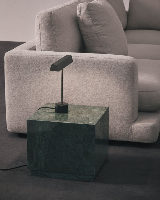 Tavolino da appoggio Sorein in marmo verde 40 x 40 cm