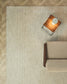 Tappeto Dalena in lana jacquard a righe beige 300 x 200 cm