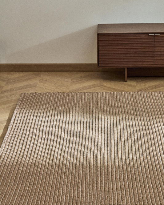 Tappeto Ardelia in fibre sintetiche beige 160 x 230 cm