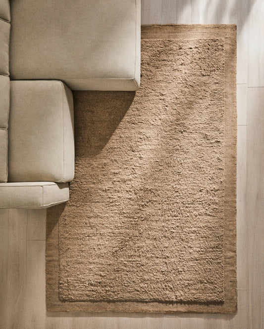Tappeto Marely in lana beige 300 x 200 cm