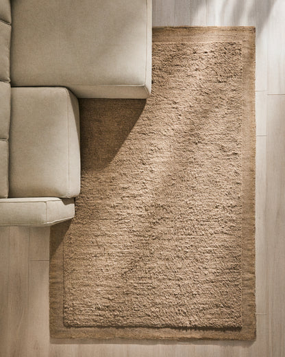 Tappeto Marely in lana beige 300 x 200 cm