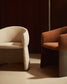 Sedia Bosca in ciniglia beige