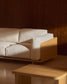 Divano Oaq 3 posti beige 225 cm