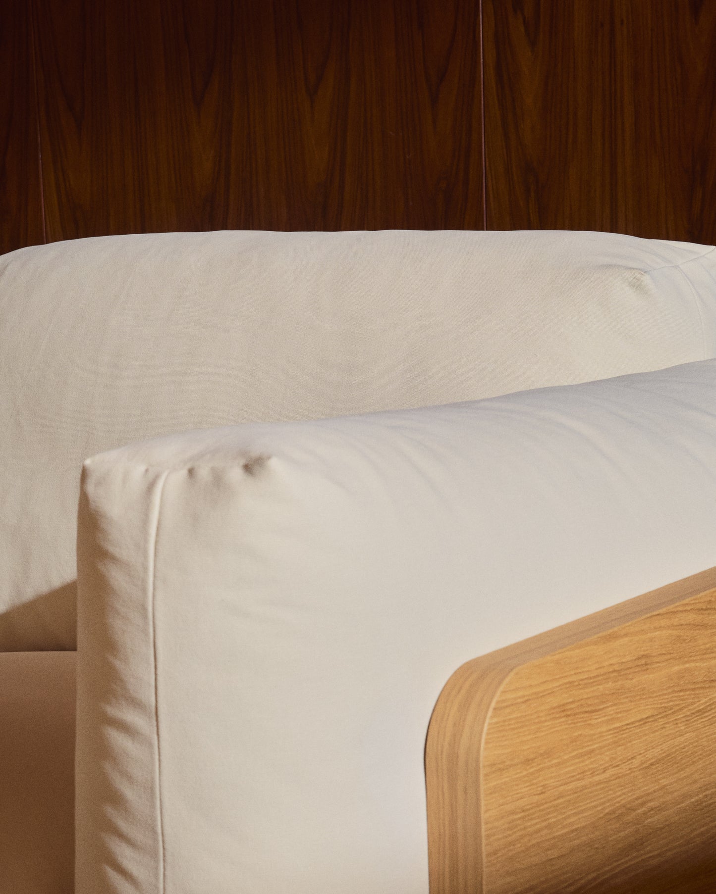 Divano Oaq 3 posti beige 225 cm