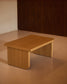 Tavolino da caffè Oaq impiallacciato rovere finitura naturale 89 x 62 cm