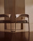 Sedia Granite 3 gambe in ciniglia beige e legno massello frassino finitura tono naturale FSC 100%