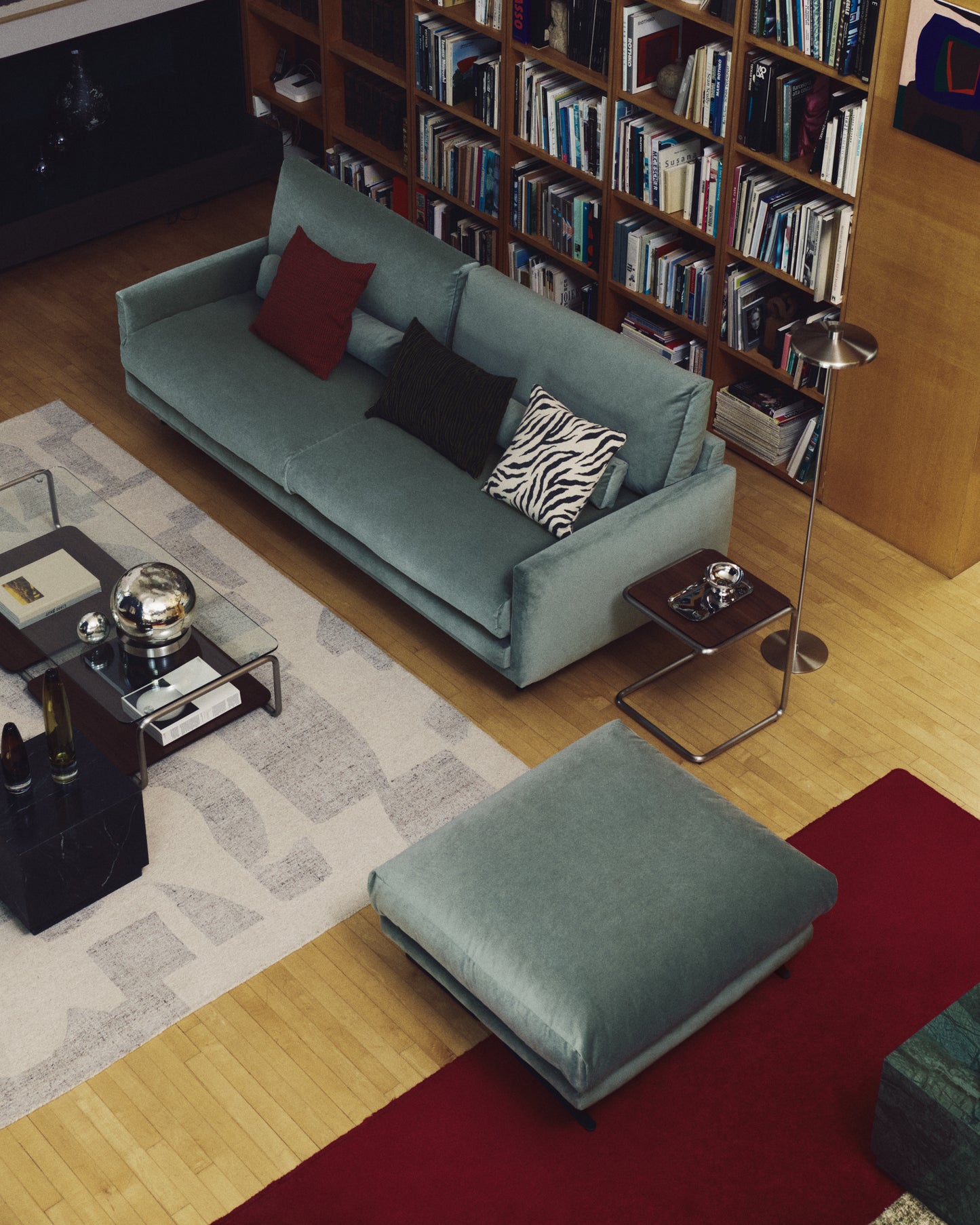 Tappeto Norela in misto lana jacquard grigio 300 x 200 cm
