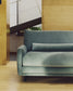 Divano Veliro 2 posti in velluto verde con gambe in acciaio finitura nera 210 cm FSC Mix Credit