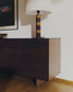 Credenza Norlen 4 ante e 2 cassetti in impiallacciato di noce 194,5 x 78 cm