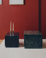 Tavolino da appoggio Sorein in marmo nero 40 x 40 cm