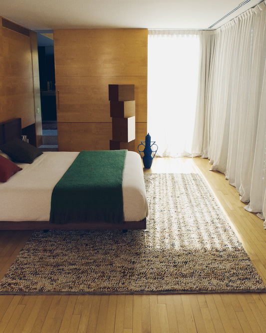 Tappeto Elanis in lana bouclé multicolore 160 x 230 cm