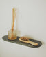 Set Arely di 2 mensole in MDF con finitura laccata verde 35 cm/55 cm