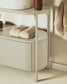 Mobile bagno Arely con struttura in acciaio e MDF laccato bianco 90 x 40 cm