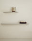 Set Arely di 2 mensole in MDF con finitura laccata beige 35 cm/55 cm
