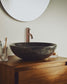 Lavabo da appoggio Darnen in marmo grigio Ø 35 cm