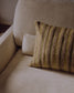 Divano Veliro 3 posti in ciniglia beige con gambe in acciaio nero 240 cm FSC Mix Credit