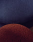 Pouf sfoderabile Kaeli in tessuto bouclé terracotta Ø 43 cm
