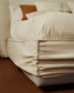 Letto sfoderabile Arvian in ciniglia beige con contenitore apribile per materasso 160 x 200 cm