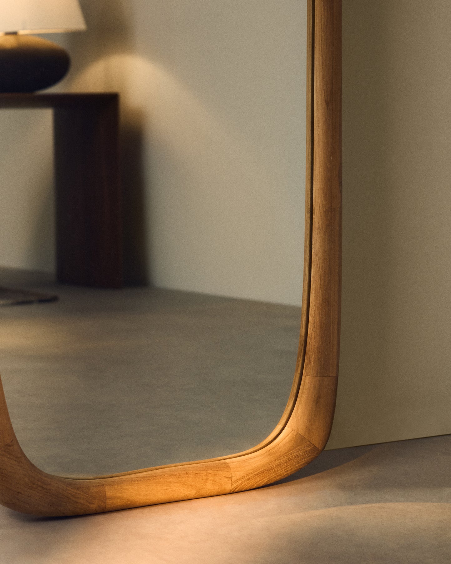 Specchio Alura in legno di teak 158 x 61 cm