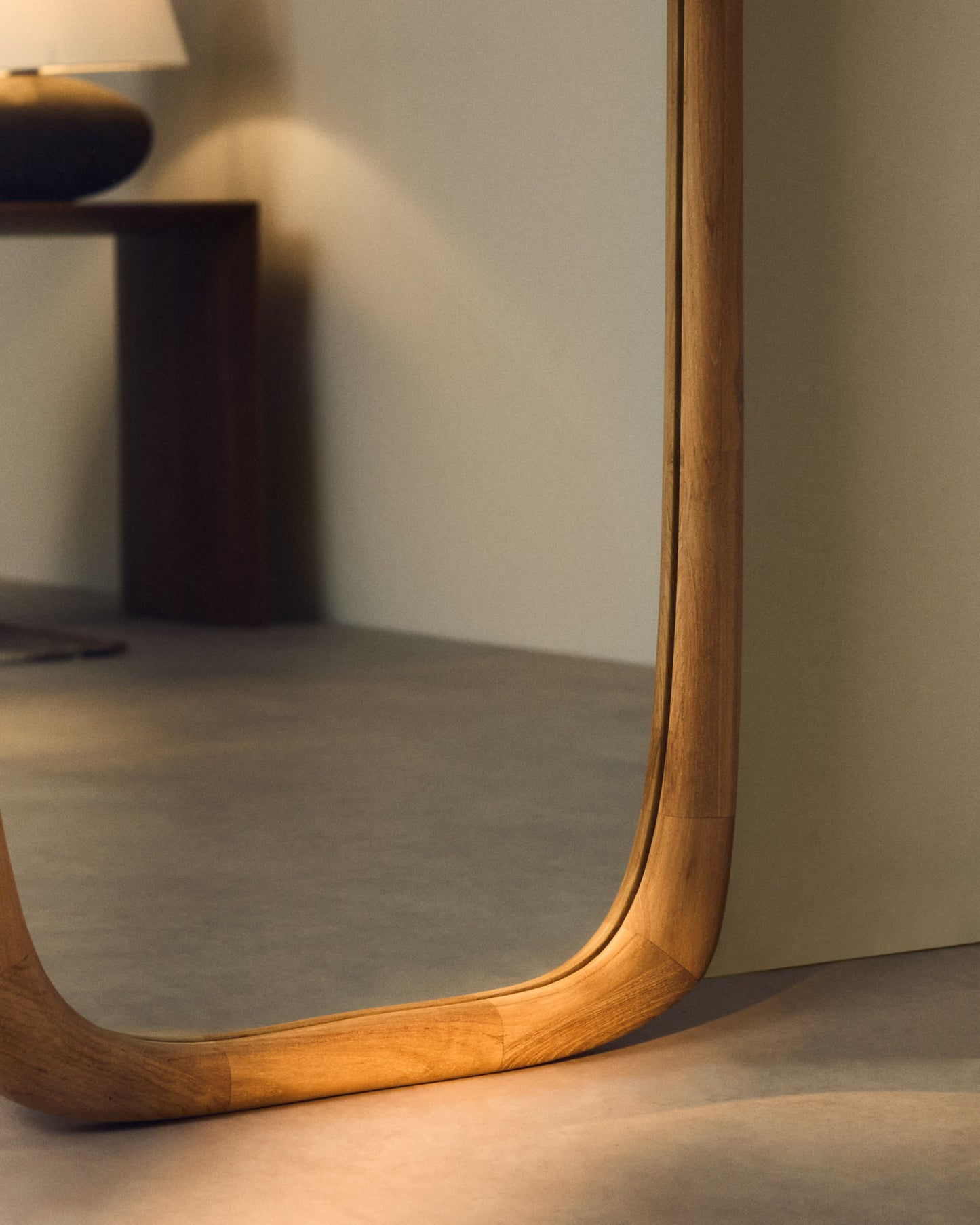 Specchio Alura in legno di teak 158 x 61 cm