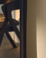 Specchio Alura in legno di teak nero 158 x 61 cm
