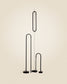 Lampada da soffitto Bow in alluminio nero Ø 16 cm