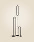 Lampada da soffitto Bow in alluminio nero Ø 16 cm