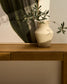 Vaso Pria in cartapesta beige 25 cm