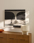 Quadro astratto Onure in bianco e nero (80 x 100 cm)