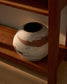 Vaso Emiro in ceramica terracotta e bianca 24 cm