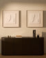 Quadro astratto Gadir bianco 80 x 80 cm