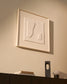 Quadro astratto Gadir bianco 80 x 80 cm